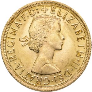 Great Britain, Elizabeth II, Sovereign 1966, S 4124, F 417, AU