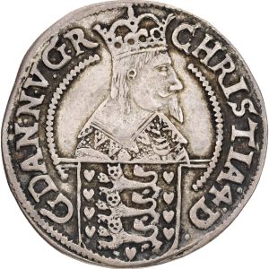 Christian IV, 8 Skilling Lybsk 1642, Glückstadt, Sieg 175.2, H 175B, kv. 1+-1