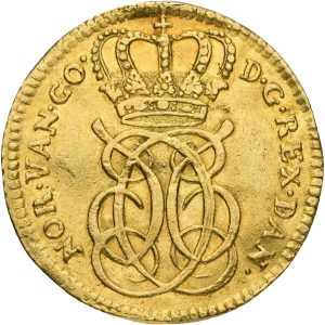 Christian VI, Dukat 1730, Sieg 7, H 1, F 248, 1+-1, vh.