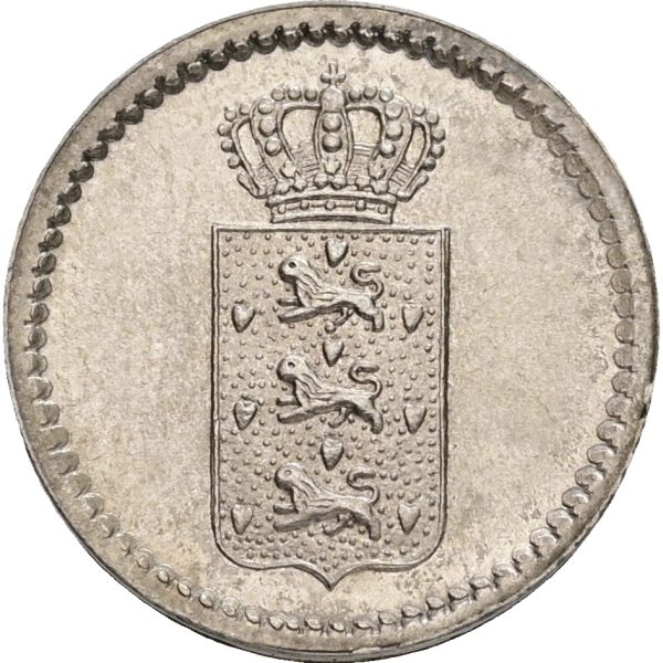 Dansk Vestindien / Danish West Indies, Dansk Amerikansk Mønt, 10 skilling 1845, S 12.2, H 14. KM 16, kv. 0-01