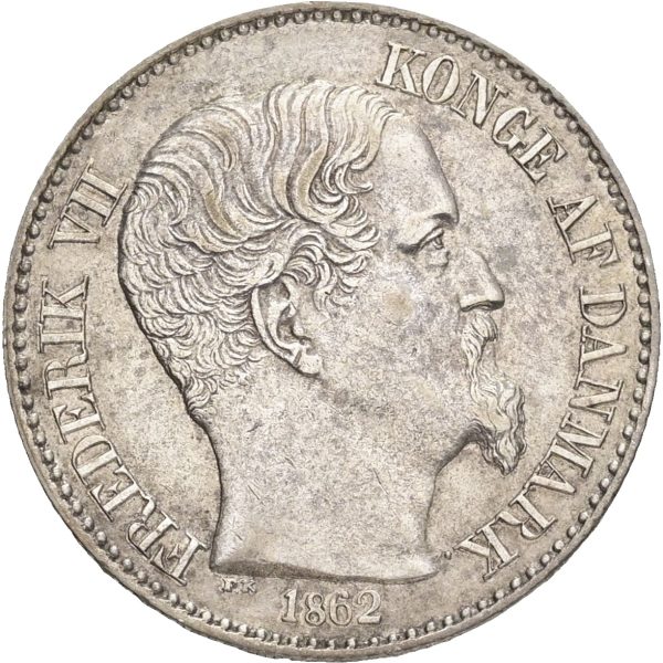 Dansk Vestindien / Danish West Indies, Frederik VII, 10 Cents 1862, Sieg 18, H 20. KM 66, kv. 01-1+