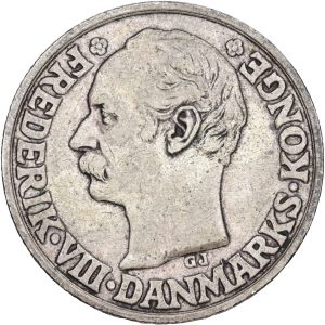 Dansk Vestindien / Danish West Indies, Frederik VIII, 2 francs / 40 cents 1907, Sieg 90, H 31, KM 80, kv. 1+-1