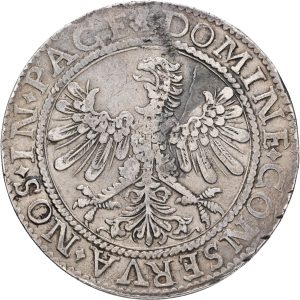 Switzerland, Basel, Thaler 1622, HMZ 2-78j, KM 79, KM 79.1, VF, planchet flaws.