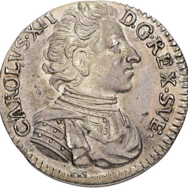 Sverige, Karl XII, 2 mark 1714, SM 75, kv. 01, Ex. Myntkomp 8