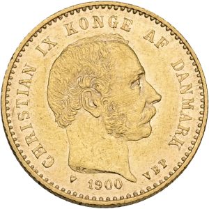 Christian IX, 10 kroner 1900, Sieg 1.2, H 9B, F 296, kv. 1+