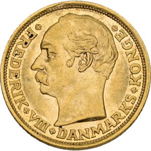 Frederik VIII, 10 kroner 1909, Sieg 2, H 2, F 298, kv. 0-01