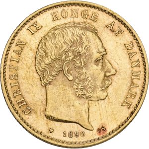 Christian IX, 20 kroner 1890, Sieg 1.1, H 8A, F 295, kv. 01-1+