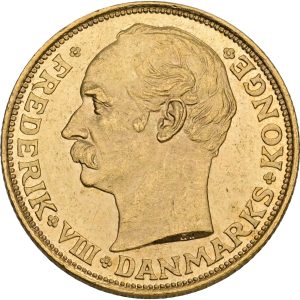 Frederik VIII, 20 kroner 1912, Sieg 2, H 1, F 297, kv. 01