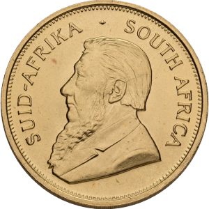 South Africa, Krugerrand 1974, Au, 33,93 g 917/1000, KM 73, UNC.