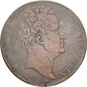 Christian VIII, speciedaler 1846 VS, Sieg 16.6, H 3E, samtidig forfalskning, 29,87 g, stempelstilling 360°, kv. 1+-1