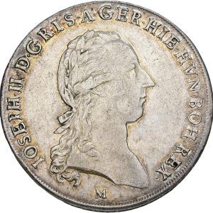 Austrian Netherlands, Francis II, Kronenthaler / Scudo delle Coronne 1786 M, KM 220, VF.