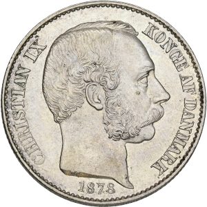 Dansk Vestindien / Danish West Indies, Christian IX, 20 cents 1878, Sieg 23, H 25, KM 71, kv. 0-01