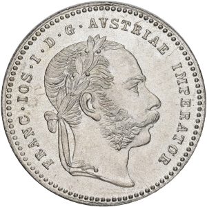 Austria, Franz Joseph I, 20 Kreuzer 1869, KM 2212, UNC