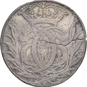 Christian V, 4 mark / krone 1693, Sieg 138.1, H 125A, samtidig forfalskning, 17,11 g, 360 °, kv. 1-1-