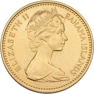 Bahamas, Elizabeth II, 50 Dollars 1967, Au, 19.97 g 917/1000, F 2, KM 13, UNC.