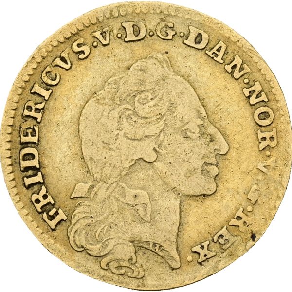 Frederik V, 12 mark / kurantdukat 1762 W/K, Sieg 21.5, H 22E, kv. 1+-1