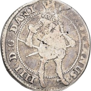 Christian IV, krone 1625, Sieg 86, H 127, kv. 1+-1, delvist fladpræg.