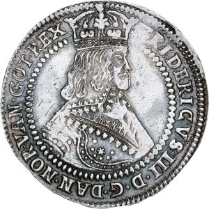 Frederik III, speciedaler 1650, Sieg 69.2, H 50A, Aagaard 77.2, kv. 1+