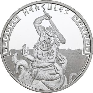 Niue, Charles III, 2 Dollars 2023, Ag 999/1000, 1 Oz, "Hercules", in capsule.