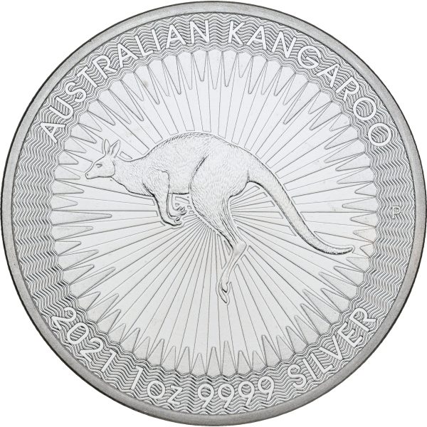 Australia, Elizabeth II, 1 Dollars 2021, KM 3695, Ag 999/1000, 1 Oz, “Kangaroo”, in capsule.