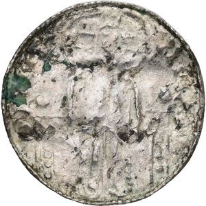 Svend Estridsen, 1047–1075, Lund, penning, Hbg. 25, Hbg. auktion -, LEB -, R & D 166, 1,05 g, sjælden variant med lille ansigt i anden og fjerde korsvinkel, kv. 1