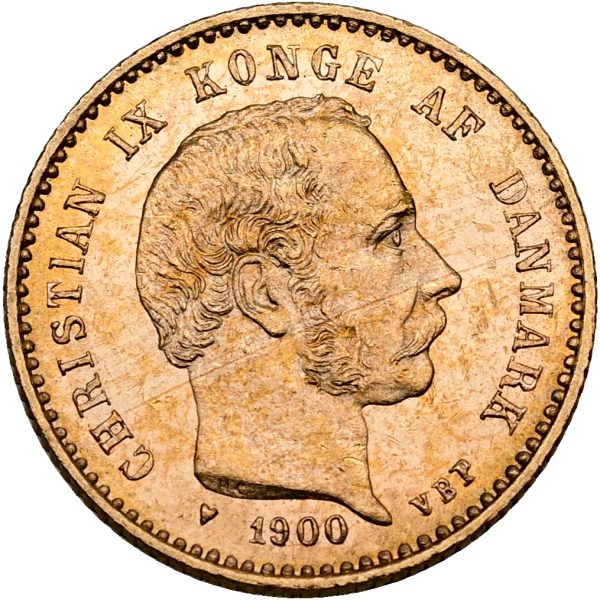 Christian IX, 10 kroner 1900, Sieg 1.2, H 9B, F 296, kv. 01