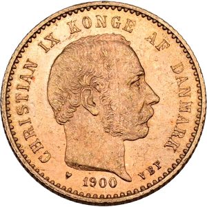Christian IX, 10 kroner 1900, Sieg 1.2, H 9B, F 296, kv. 01 /0-01