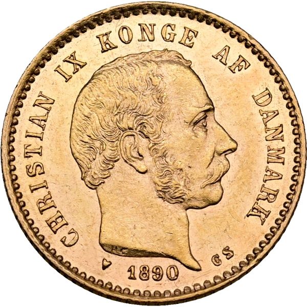 Christian IX, 10 kroner 1900, Sieg 1.2, H 9B, F 296, kv. 01, medaljeprægskarakter.