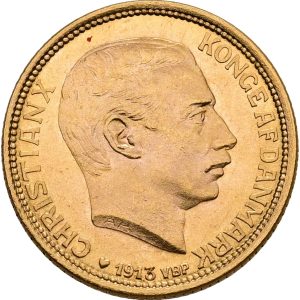 Christian X, 10 kroner 1913, Sieg 3, H 2, F 300, kv. 0-01