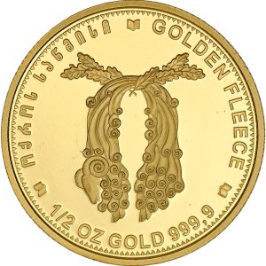 Georgia, 50 Lari 2006, 'Golden Fleece', Au, 15,55 g, 999.9/1000, F 4, KM 98, Proof