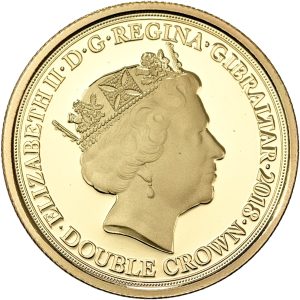 Gibraltar, Elizabeth II, Double Crown 2018, 'In Memory of the Fallen', Au, 8.05 g, 375/1000, KM 1644.