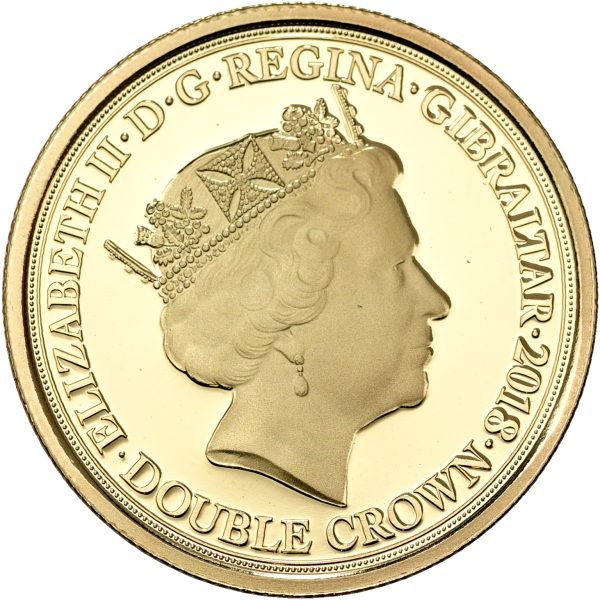 Gibraltar, Elizabeth II, Double Crown 2018, ‘In Memory of the Fallen’, Au, 8.05 g, 375/1000, KM 1644.