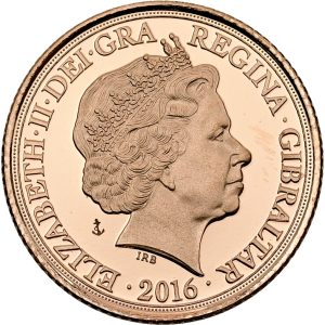 Gibraltar, Elizabeth II, 1/2 Sovereign 2016, 'Battle of the Atlantic', Au, 4.02 g, 916/1000, F -, Proof.