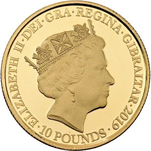 Gibraltar, Elizabeth II, 'Gratitude to the Royal Air Force', Au, 3.13 g, 999/1000, F-, Proof.