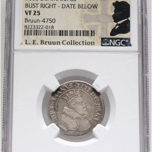 Christian IV, 8 skilling 1608, Sieg 54.1, H 93A, LEB 4750, NGC VF 25, ex. L.E. Bruun.