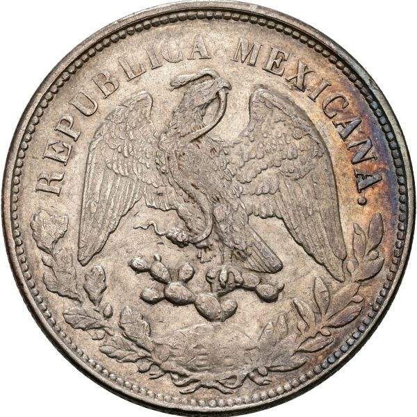 Mexico, Un Peso 1900 Mo AM, KM 409.2, VF