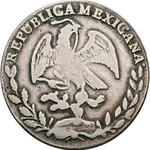 Mexico, 4 Reales 1860 Zs MO, KM 375.9, F.