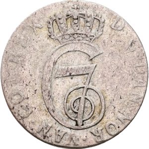 Norge, Christian VII, 8 skilling 1785, NMD, Sieg8, H 11, FP 18.4, kv. 1+