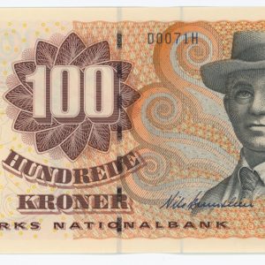 100 kroner 2007, D0 07, nr. 017075H, Niels Bernstein / Lars G. Sørensen, Sieg 152, P 61, kv. 0