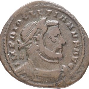 Roman Empire, Diocletian (284-303), London, circa 296-297 AD, Follis, GENIO POPVLI ROMANI, RIC 7, 9.64 g, F