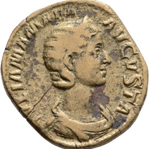 Roman Empire, Julia Mamaea (222-235), Rome, circa 224 AD, Sestertius, VENVS FELIX, RIC 701, 18.68 g, VF-F, crack in flan