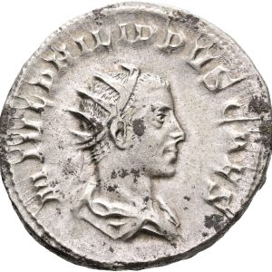 Roman Empire, Philip II (244-249), Rome, ca. 247 AD, Antoninianus, PRINCIPI IVVENT, RIC 219, EF-VF