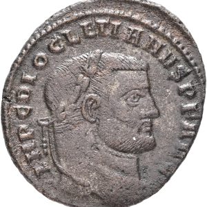 Roman Empire, Diocletian (284-305), Rome, Follis, 300-301 AD. Moneta. RIC 100a. 10.00 g. Corr. VF