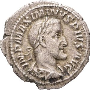 Roman Empire, Maximinus Thrax (235-238), Rome, Denarius, VICTORIA AVG, RIC 16, 3.52 g, VF