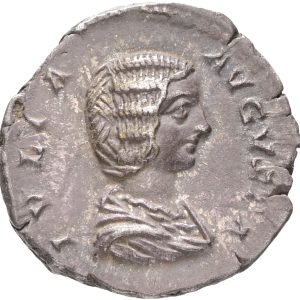 Roman Empire, Julia Domna (193-217), Denarius, PVDICITIA, RIC 644, VF