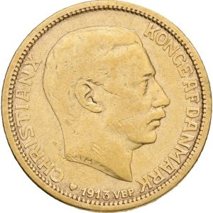Christian X, 10 kroner 1913, H 2, Sieg 3, F 300, kv. 1